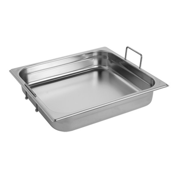 Gastronorm bak RVS met grepen | 5,8 liter | 2/3GN | 354x325x65(h)mm