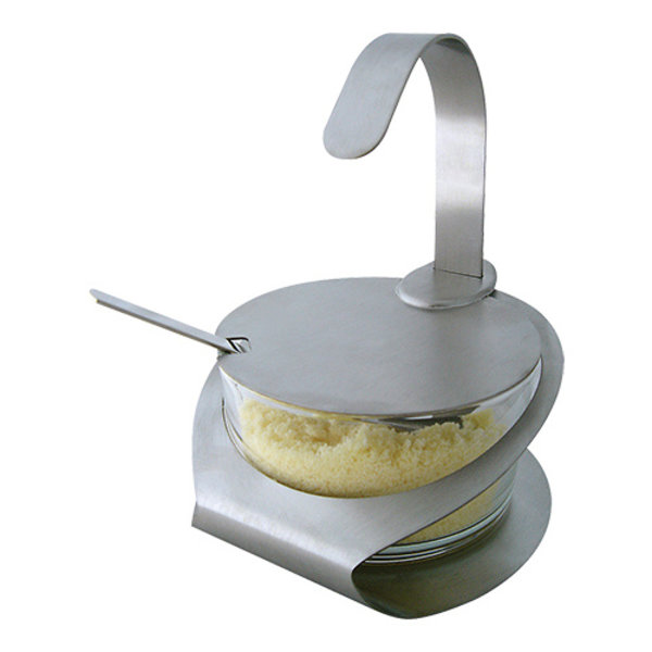 Kaas/Suikerbakje | RVS/Glas | Ø120x145(h)mm