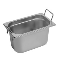 EMGA Gastronorm bak RVS met verzonken grepen | 1/4GN | 265x162x150(h)mm EMGA Gastronorm bak RVS met verzonken grepen | 1/4GN | 265x162x150(h)mm