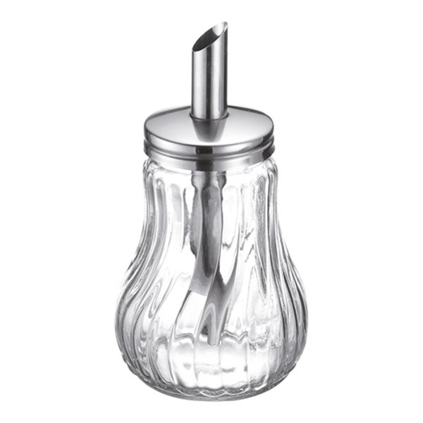 Suikerstrooier | RVS/Glas | 0.28L | 150(h)mm