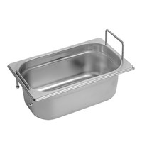 EMGA Gastronorm bak RVS met verzonken grepen | 1/4GN | 265x162x100(h)mm EMGA Gastronorm bak RVS met verzonken grepen | 1/4GN | 265x162x100(h)mm