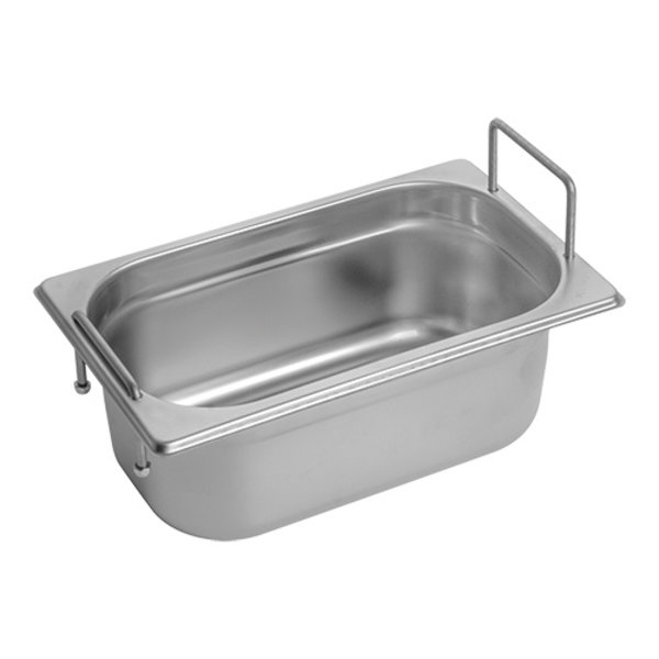 Gastronorm Bak | RVS | Met Grepen | 2.5L | 1/4GN | 265x162x100(h)mm