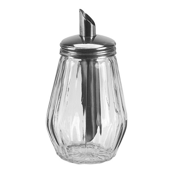 Suikerstrooier | RVS/Glas | 0.26L | 150(h)mm