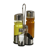 EMGA Menage | 4-delig | RVS/Glas | 220(h)mm