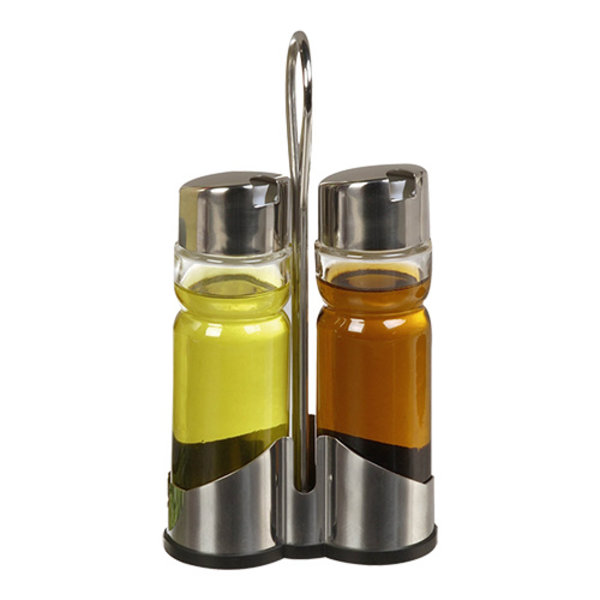 Menage | 2-delig | RVS/Glas | 220(h)mm