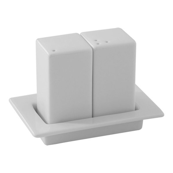 Menage | 2-delig | Porselein + Schaaltje | 110x73x80(h)mm