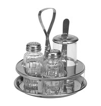 EMGA Menage | 3-delig | RVS/Glas | 150(h)mm
