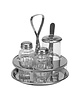 EMGA Menage | 3-delig | RVS/Glas | 150(h)mm 