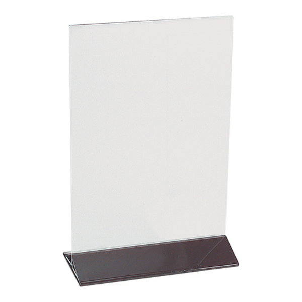 Menu standaard transparant plexiglas A5 15x21(h)cm