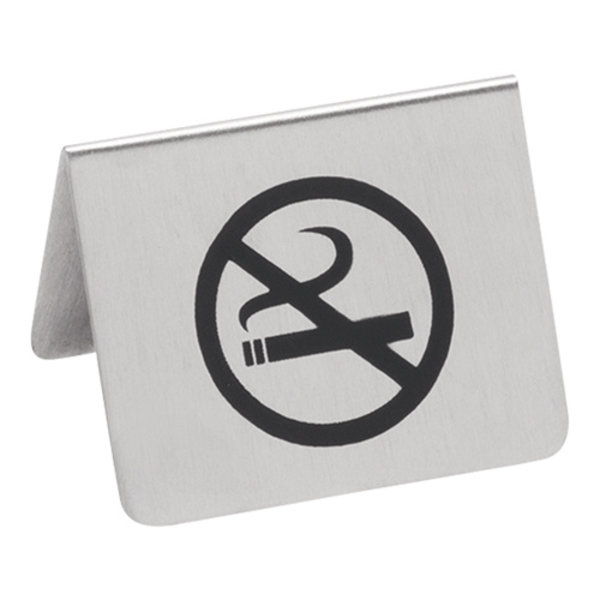Tafelbordje | No Smoking | RVS | 2-zijdig | 55x45(h)mm