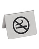 EMGA Tafelbordje | No Smoking | RVS | 2-zijdig | 55x45(h)mm 
