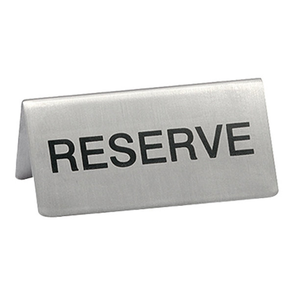 Tafelbordje | Reserve | RVS | 2-zijdig | 100x45(h)mm