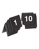 EMGA Tafelnummer | 1 t/m 10 | Kunststof | Zwart | 2-zijdig | 40x40(h)mm 