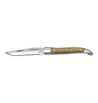 EMGA Steakmes | RVS/Hout | Per Stuk | Lengte 230mm