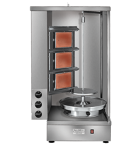 Naomi Grills Shoarma-Grill A gas | 9,90kW/h | met 3 infrarood branders en motor onder | 640x520x1120(h)mm