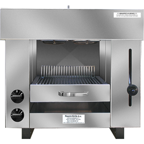 Pita-Oven | Waterverdampingssysteem | 5.4kW | 2 Infrarood Gasbranders | 650x430x600(h)mm