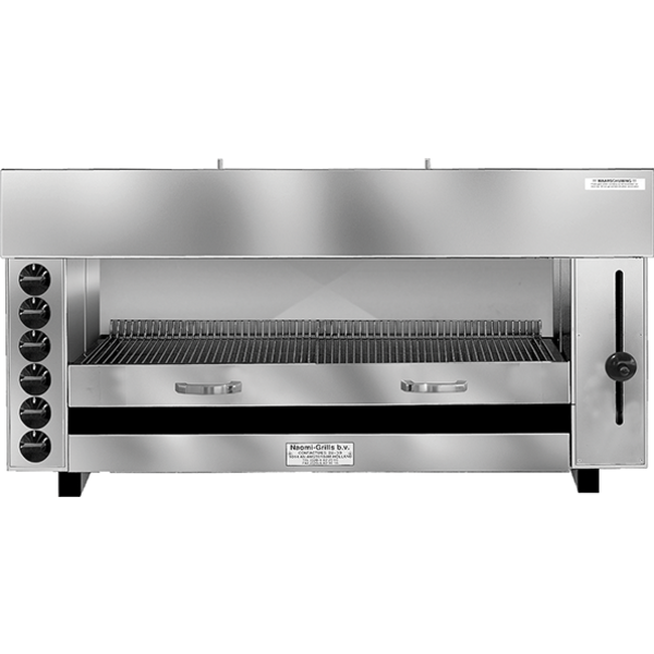 Pita-Oven | Waterverdampingssysteem | 16.2kW | 6 Infrarood Gasbranders | 1290x430x600(h)mm
