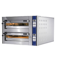 Mastro Pizza oven elektrisch | 6+6 35Øcm | 17,2kW/h | 2 kamers met vuurvaste stenen | 1510x1060x780(h)mm