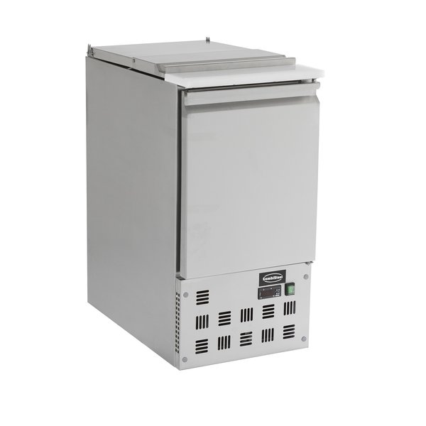 Saladette 1x 1/1 GN | 1 deur | Geheel RVS | Statisch Met Ventilator | 435x700x870(h)mm