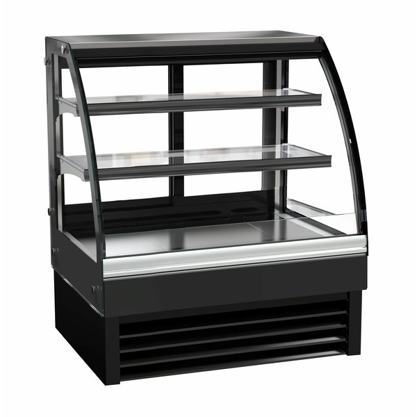 Koelvitrine | 175L | Zwart | +2°C/+8°C | 3 Schappen | 900x680x1200(h)mm