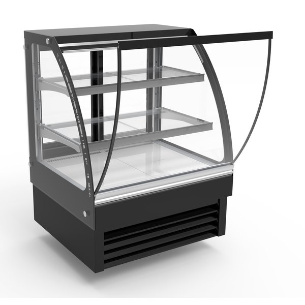 Koelvitrine | 175L | Zwart | +2°C/+8°C | 3 Schappen | 900x680x1200(h)mm