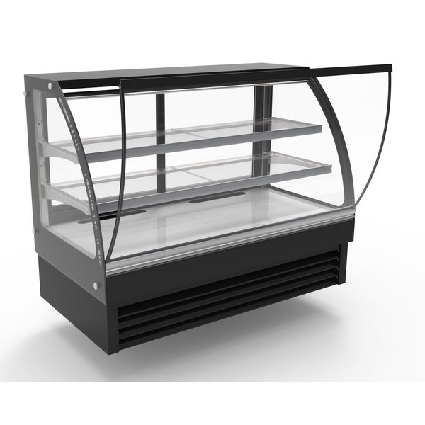 Koelvitrine | 298L | Zwart | +2°C/+8°C | 3 Schappen | 1500x680x1200(h)mm