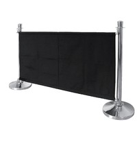 Bolero Afzetdoek Canvas zwart | 100% polyester | 70(h) x 143(b) x 2(d)cm 