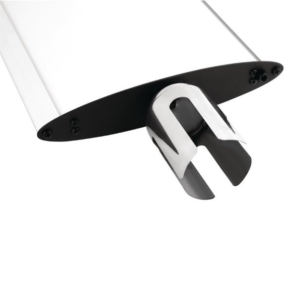 Afzetpaal Aluminium display | A4 formaat display | Afm. alleen het display 30(h) x 25(b) x 5(d)cm