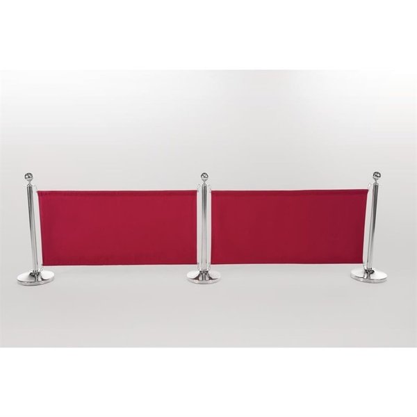 Afzetdoek Canvas Rood | 100% polyester | 70(h) x 143(b) x 2(d)cm