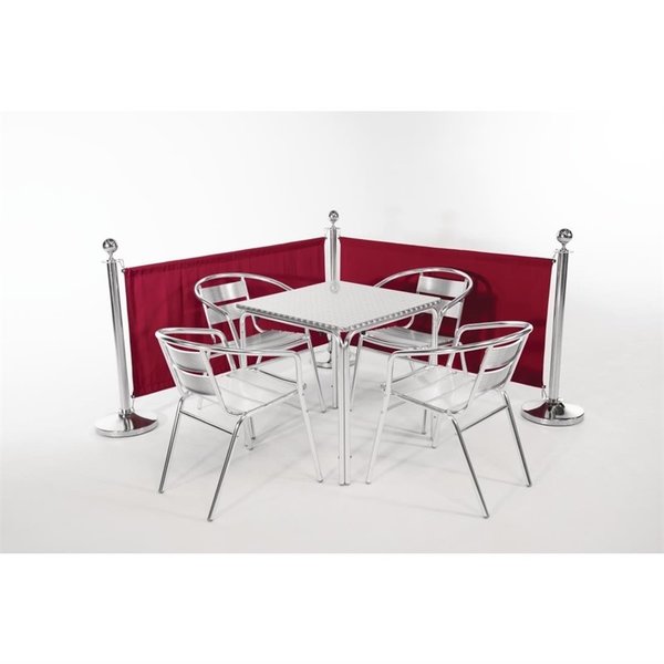 Afzetdoek Canvas Rood | 100% polyester | 70(h) x 143(b) x 2(d)cm