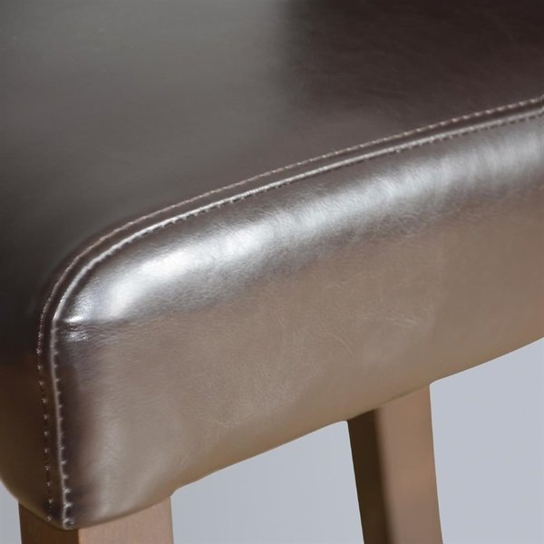 Barkruk | Kunstleer/Hout | Black | Houtlook Poten | Indoor | 440x540x1030(h)mm