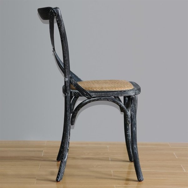 Stoelen | Rotan/Hout | Brown | Black Wash Frame | Indoor | 2 Stuks | 495x550x890(h)mm