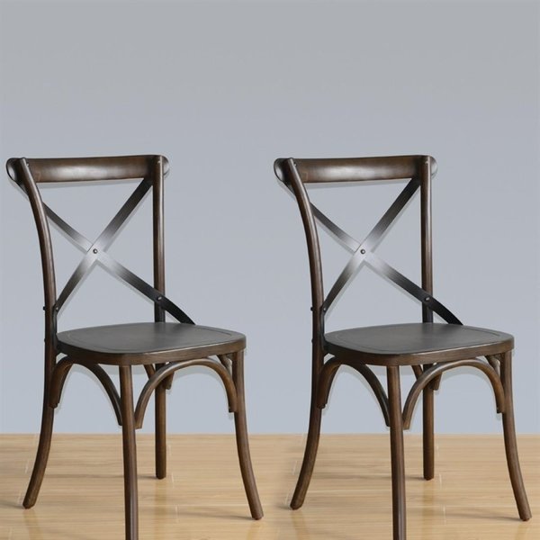 Stoelen | Hout | Walnut | Indoor | 2 Stuks | 495x550x890(h)mm
