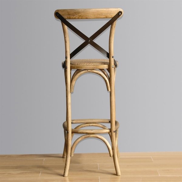 Barkruk | Rotan/Hout | Naturel | Indoor | 450x470x1100(h)mm