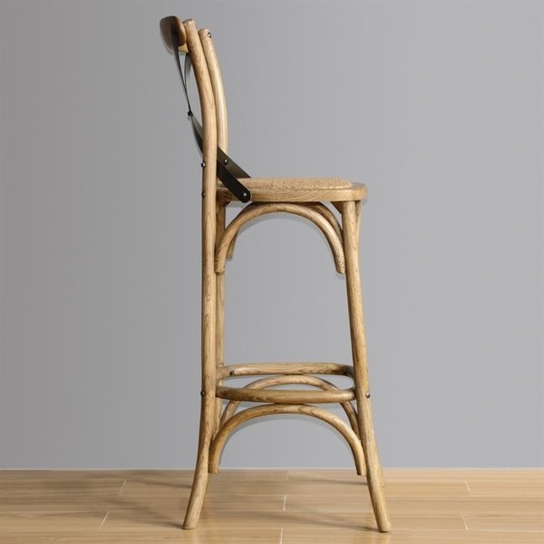 Barkruk | Rotan/Hout | Naturel | Indoor | 450x470x1100(h)mm