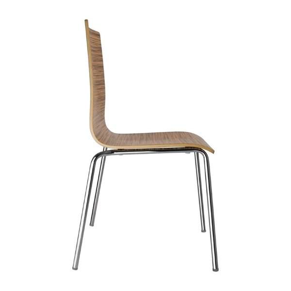 Stoelen | Hout/Staal | Hout (Eiken) | Grijze Poten | Indoor | Stapelbaar | 4 Stuks | 505x520x855(h)mm