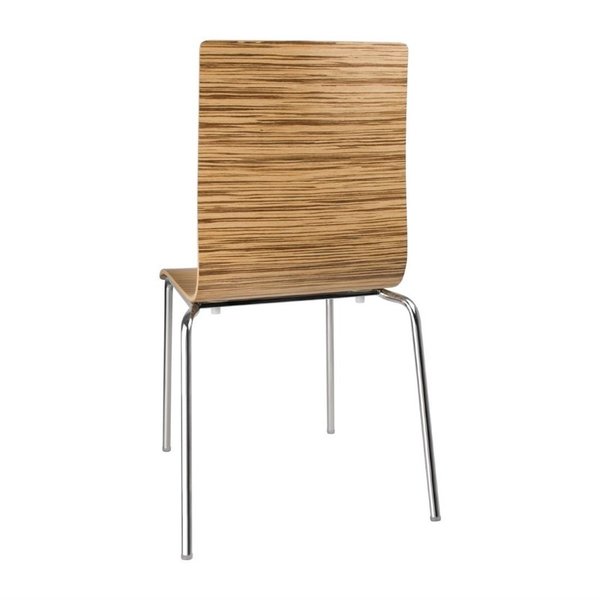 Stoelen | Hout/Staal | Hout (Eiken) | Grijze Poten | Indoor | Stapelbaar | 4 Stuks | 505x520x855(h)mm