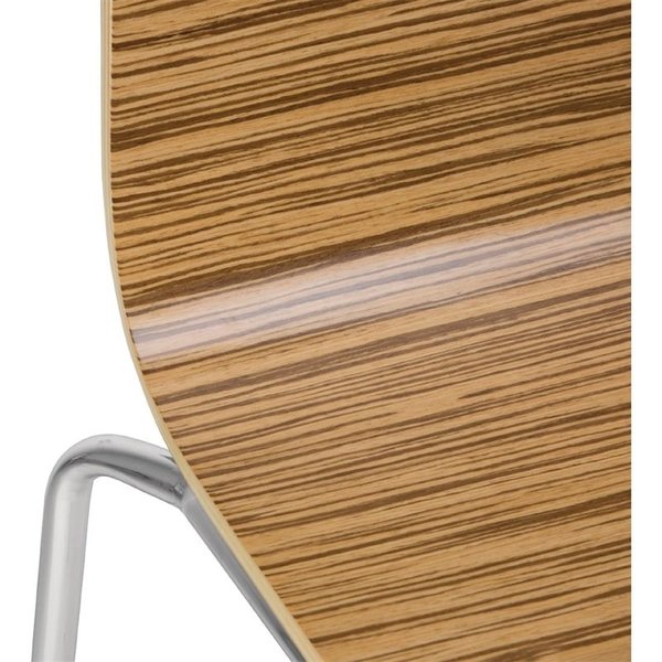 Stoelen | Hout/Staal | Hout (Eiken) | Grijze Poten | Indoor | Stapelbaar | 4 Stuks | 505x520x855(h)mm