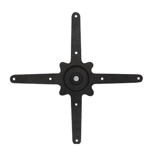 Tafelpotenset | Gietijzer | Zwart | 2 Stuks | 740x720(h)mm