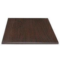 Tafelblad vierkant donkerbruin voorgeboord | 700x700x30(h)mm Tafelblad vierkant donkerbruin voorgeboord | 700x700x30(h)mm