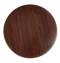 Tafelblad rond donkerbruin voorgeboord | 80cm Tafelblad rond donkerbruin voorgeboord | 80cm