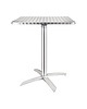 Bolero Inklapbare Tafel | RVS/Aluminium | RVS Blad | Aluminium Frame | In-/Outdoor | 600x600x720(h)mm 