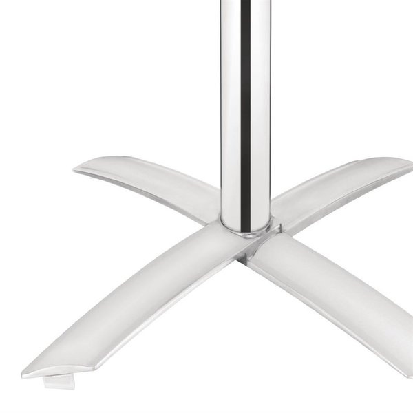 Inklapbare Tafel | RVS/Aluminium | RVS Blad | Aluminium Frame | In-/Outdoor | 600x600x720(h)mm