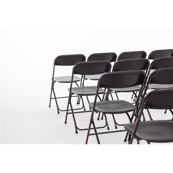 Opklapbare Stoelen | Kunststof/Staal | Black | In-/Outdoor | Stapelbaar | 10 Stuks | 440x480x800(h)mm