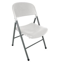 Bolero Opklapbare stoel wit | 2 stuks | Zithoogte 44,5cm | 490x500x810(h)mm