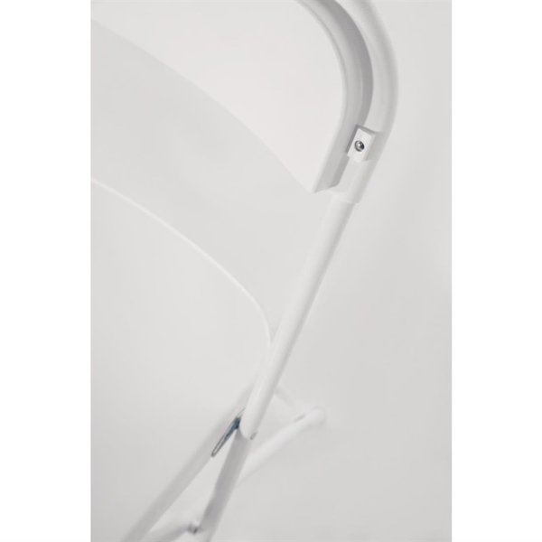 Opklapbare Stoelen | Kunststof/Staal | White | In-/Outdoor | Stapelbaar | 10 Stuks | 440x480x800(h)mm