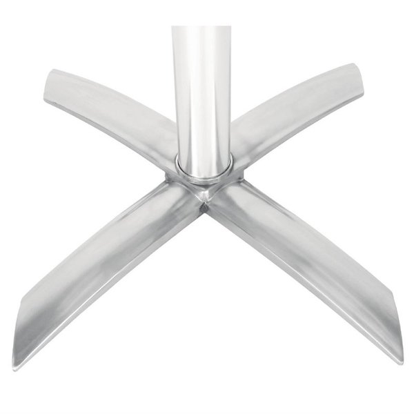 Inklapbare Statafel | RVS/Aluminium | RVS Blad | Aluminium Frame | In-/Outdoor | Ø600x1050(h)mm