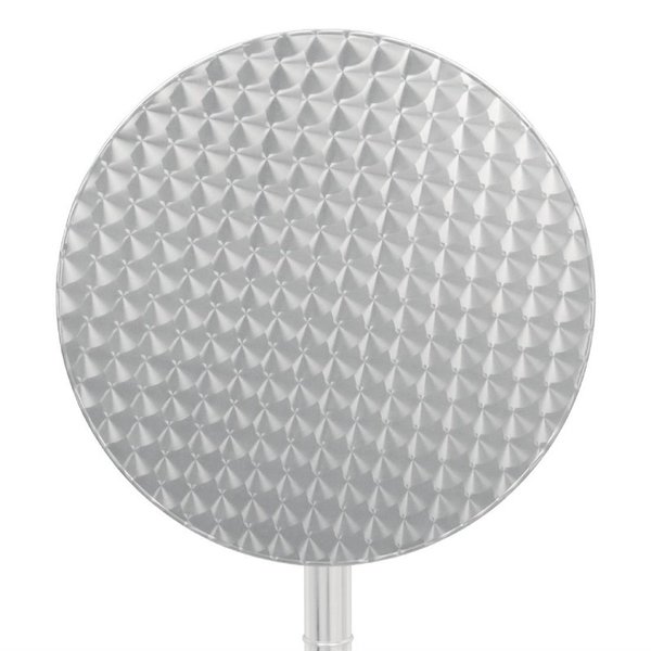 Inklapbare Statafel | RVS/Aluminium | RVS Blad | Aluminium Frame | In-/Outdoor | Ø600x1050(h)mm