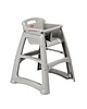 Rubbermaid Stevige kinderstoel rubbermaid grijs | Zithoogte 53cm | 597x597x756(h)mm 