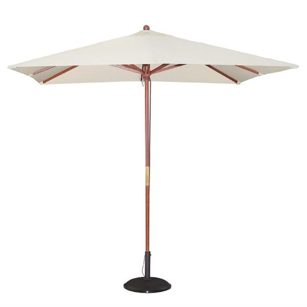 Parasol creme vierkant 2,5 meter | 2,7(h)x 2,5(Ø)m